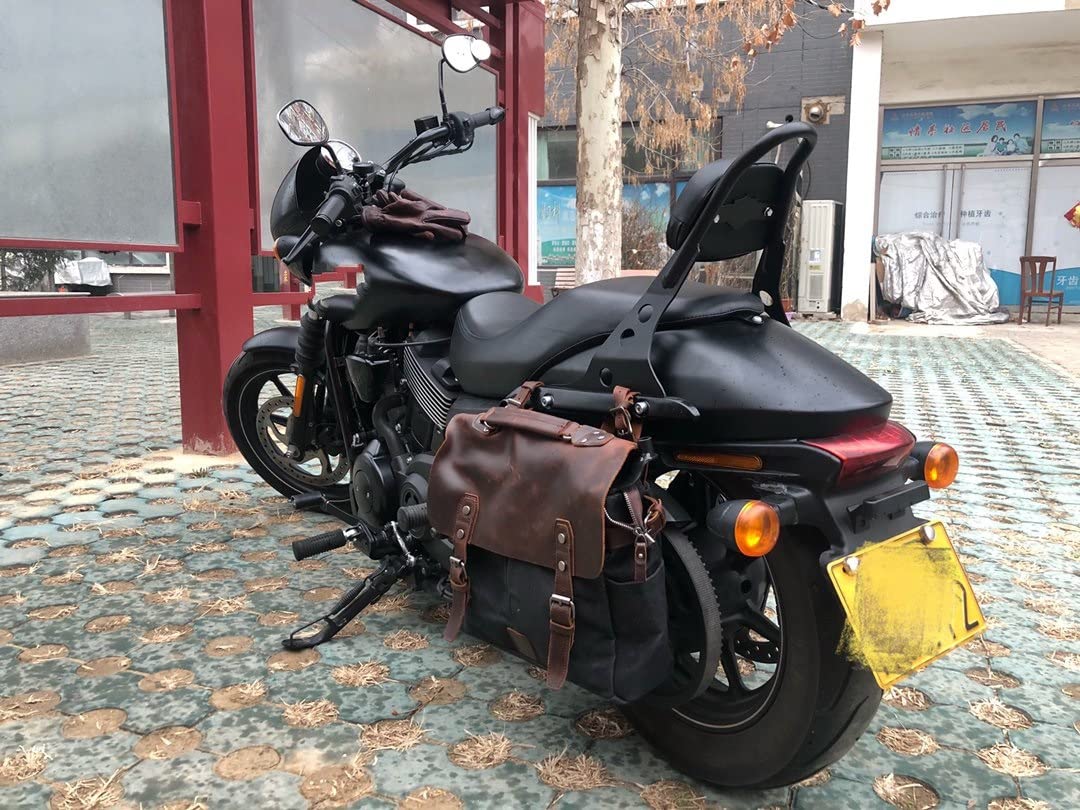 【美品】クレイジーホースレザー ウェストバック_I ヴィンテージバイクに！ 美品】クレイジーホースレザー ウェストバック_I ヴィンテージ